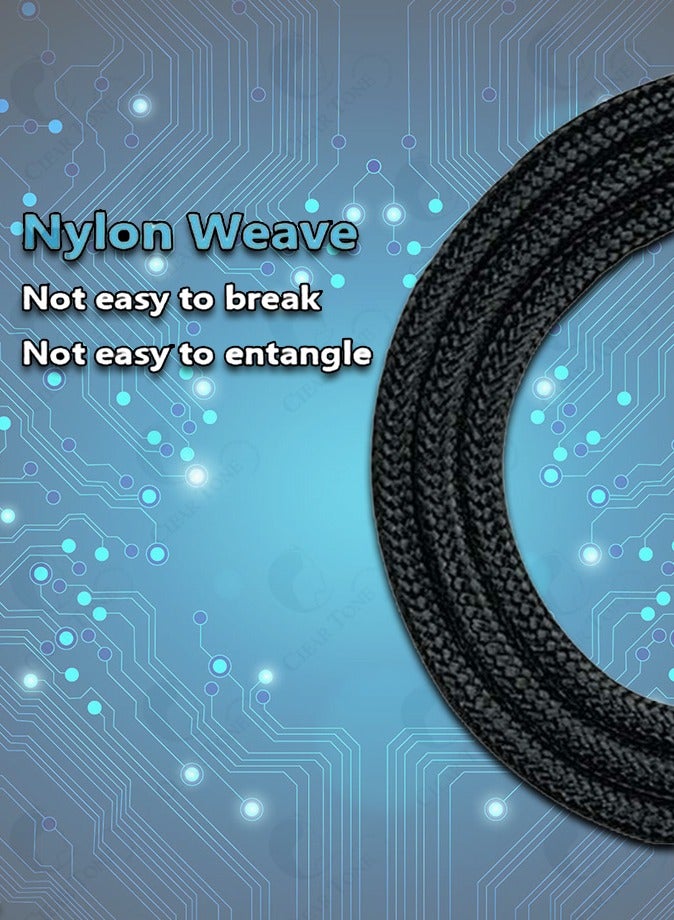 Multi Charging Cable | 3 in 1 Charging Cable | 1200 MM Length | Nylon Braided Multi Charger Cable Fast Charging Cord with IPhone Type-C Micro USB Connectors Compatible with Most Phones Tablets - Image 4